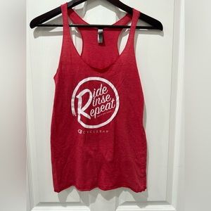 CycleBar fitness red tank